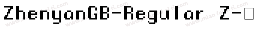ZhenyanGB-Regular Z字体转换